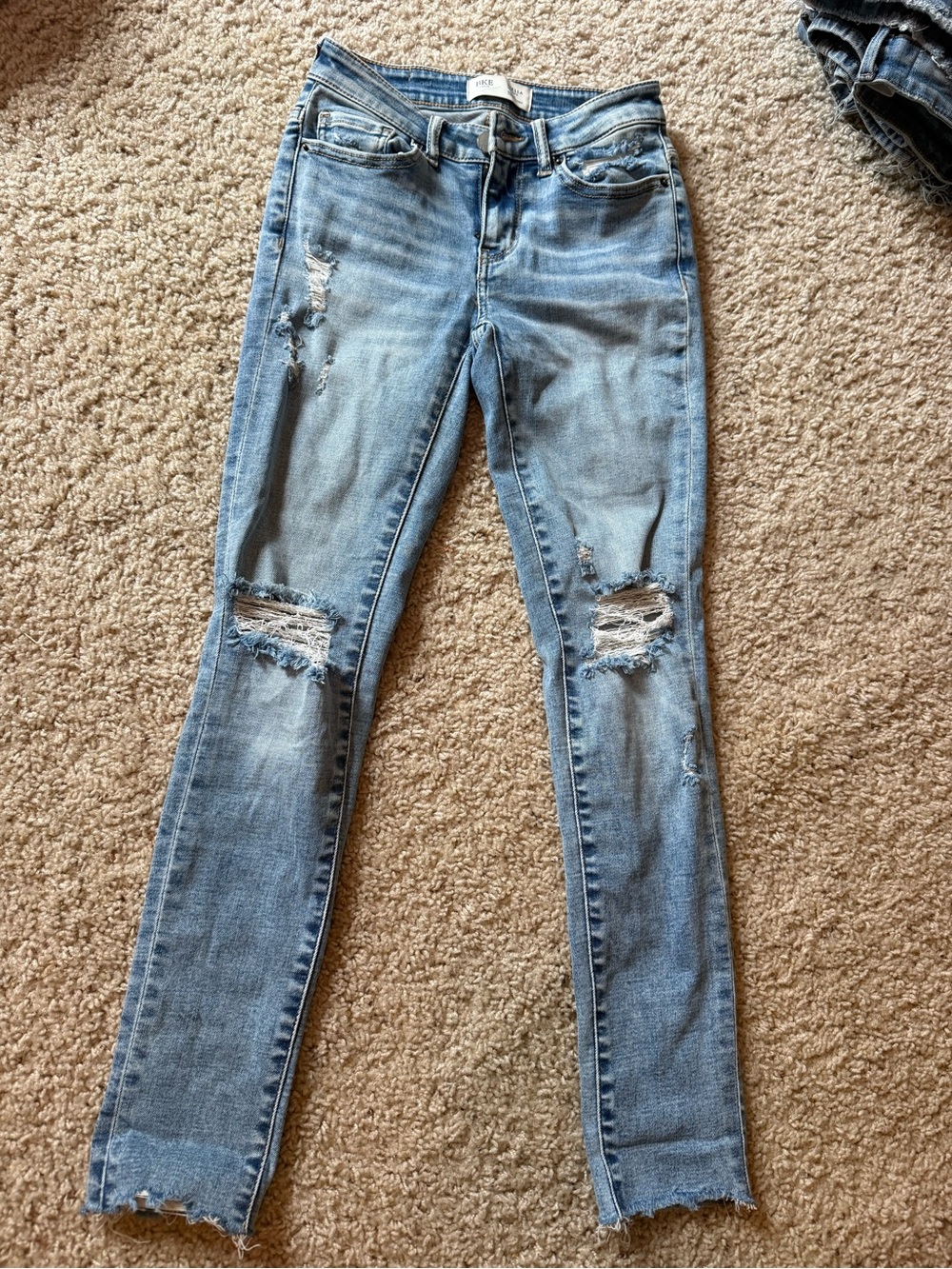 Light Blue Women's Skinny Jeans-BUCKLE